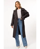 Petal and Pup Women's Billy Button Front Trench Coat