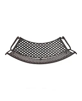 Copper Curved Outdoor Bench - Diamond Cross Design