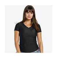 Calypsa Women's V-Neck Adele Swim Top