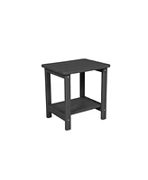 3-Piece Gray Folding Adirondack Set (2 Chairs & Table)