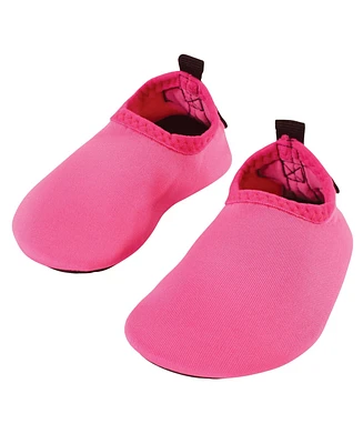 Hudson Baby Baby Girls Hudson Water Shoes for Sports, Yoga, Beach and Outdoors, Solid Hot Pink, 0-6M/1-2