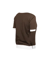 New Era Women's Brown San Diego Padres Game Day Rhinestone V-Neck T-Shirt