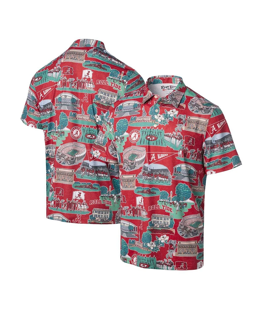 Reyn Spooner Men's Crimson Alabama Tide Scenic Polo Shirt