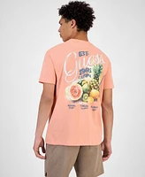 Guess Men's Cotton & Linen Graphic Crewneck T-Shirt