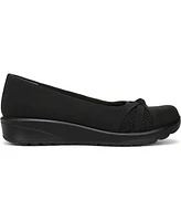 LifeStride Women's Gem Knot Washable Slip On Ballerina Flats