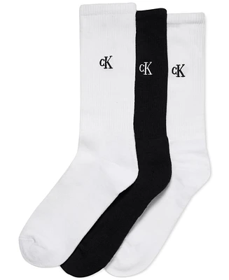 Calvin Klein Men's Cushioned Crew Socks, 3-Pack