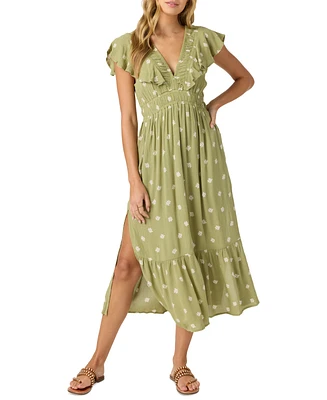 O'Neill Juniors' Zetta Esme Short-Sleeve Midi Dress