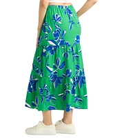 Bcx Juniors' Floral Pull-On Tiered A-Line Skirt