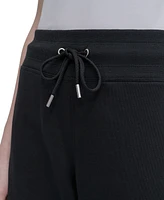 Dkny Sport Women's Studded-Logo Cropped Pants