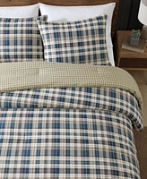 Eddie Bauer Port Gamble Cotton Reversible Piece Duvet Cover Set