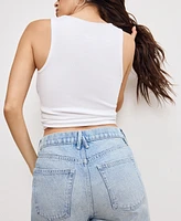 Good American Women's Standard Denim Bermuda Shorts