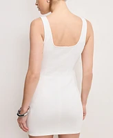 Good American Women's Denim Tank Mini Dress