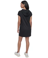 Dkny Sport Women's Roll-Sleeve Hooded Sneaker Dress
