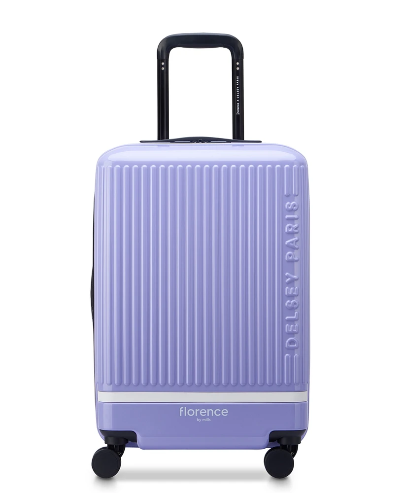 florence by mills x Delsey Paris 20" Spin Me Away Expandable Carry-On Spinner Upright