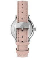 Timex Women's Analog Pink Leather Strap Watch, 31mm