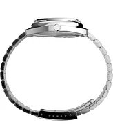 Timex Men's Analog Silver-Tone Stainless Steel Watch, 37mm