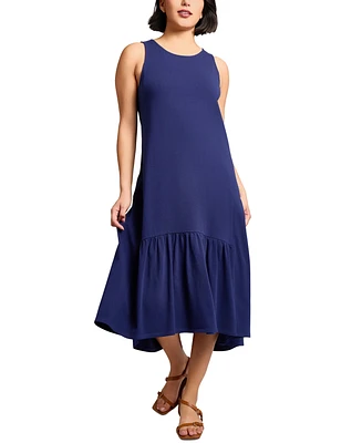 Jones New York Women's Sleeveless Ruffle High-Low Midi Dress