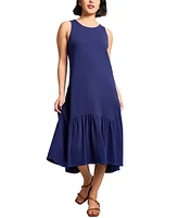 Jones New York Women's Sleeveless Ruffle High-Low Midi Dress