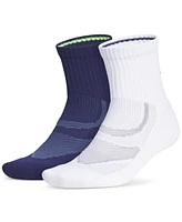 adidas Unisex 2pk. Superlite Performance Quarter Socks