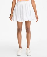 On 34th Women's Cotton Bubble-Hem Mini Skirt, Exclusively at Macy's