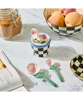 Mackenzie-Childs Rosy Meadow Potted Measuring Spoons