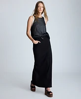 Kenneth Cole Women's Belted Denim Maxi Skirt