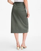 On 34th Women's Button-Fly Midi Skirt, Exclusively at Macy's