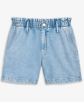 On 34th Women's Denim High Rise Paperbag-Waist Shorts, Exclusively at Macy's