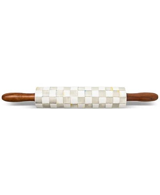 Mackenzie-Childs Sterling Check Ceramic Rolling Pin