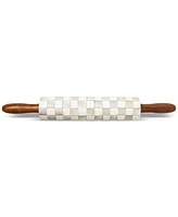Mackenzie-Childs Sterling Check Ceramic Rolling Pin
