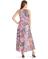 Steve Madden Women's Theo Printed Lace Sleeveless Dress