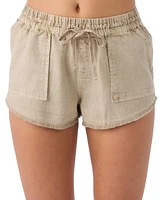 O'Neill Juniors' Sevie Cotton Twill Pull-On Shorts