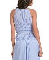 Elan Women's Smocked Peplum Top