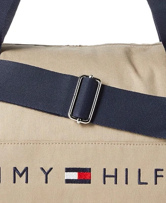 Tommy Hilfiger Men's Jackson Canvas Logo Duffle Bag