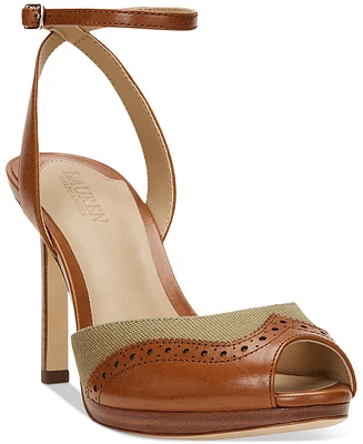 Lauren Ralph Women's Kyla Wingtip Dress Sandals