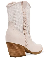 Dv Dolce Vita Women's Karyn Mesh Pull-On Western Cowboy Booties