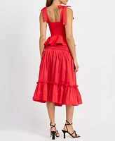 En Saison Women's Payton Peplum Top