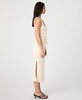 French Connection Women's Terry V-Neck Midi Dress