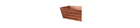 Decorative Metal Planter – Large Rectangular Box with Embossed Lines