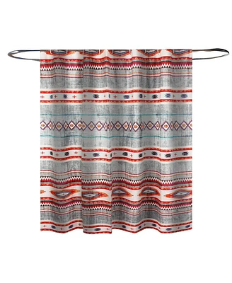 Decorative Shower Curtain – Boho Southwest Design on Microfiber
