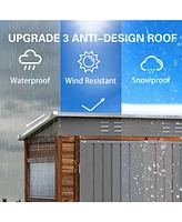 Iron-wood tool shed, Nature meets function