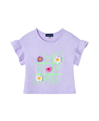 Andy & Evan Toddler Girls Toddler/Child Tic Tac Toe Graphic Tee