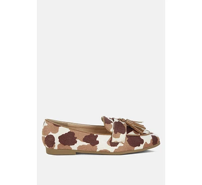Moraug Faux Suede Tassels Loafers