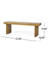 Acacia Wood Outdoor Garden Bench