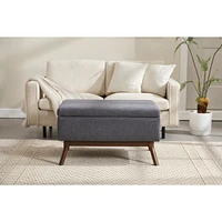 Mid-century modern storage bench/coffee table, Assembled, Living/entry/family room