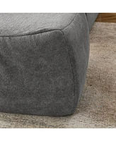 Large beanbag sofa with pillow & ottoman