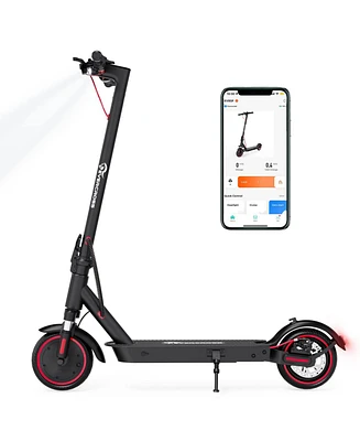 EV85F Electric Scooter, 350W Motor Electric Scooter Adults, 8.5" Tires, Up to 19 Miles Range, 19 Mph Lightweight E-Scooter with Dual Shock Absorption