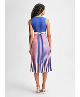 Isaac Mizrahi Women's Striped Midi Sweater Dress