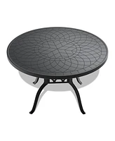 7pc Alum Patio Set w/ Cushions