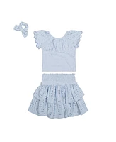 Derek Heart Big Girls Skort and Top Set